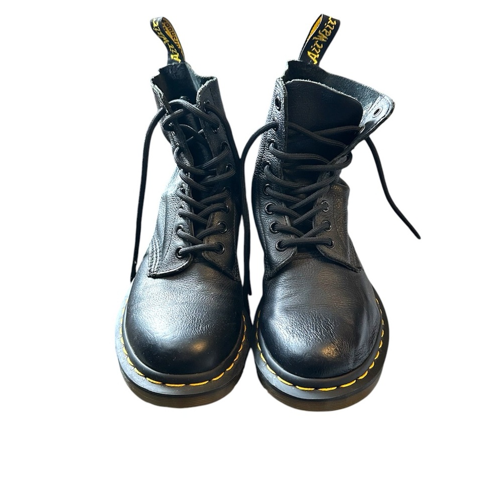 Dr. Martens Black Leather Moto Boots